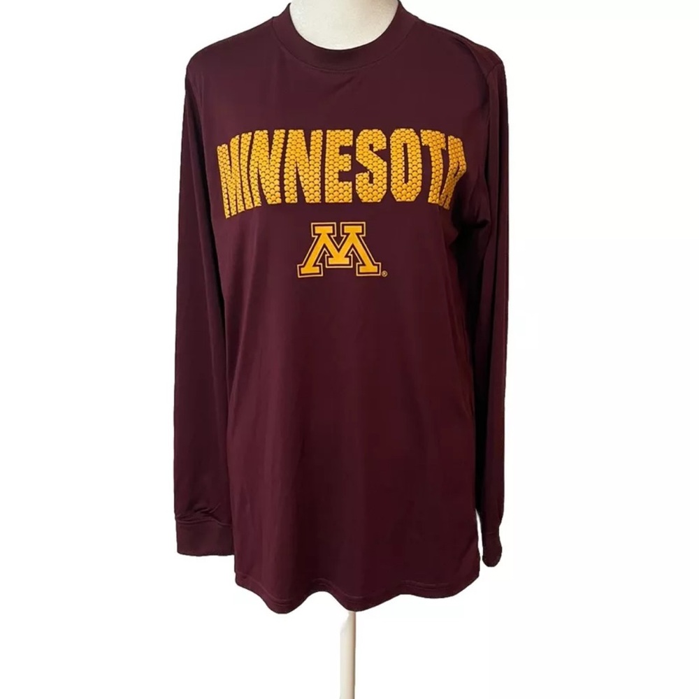 Mens Long Sleeve Shirt Sz S Minnesota Golden Gophers Maroon Gold University
